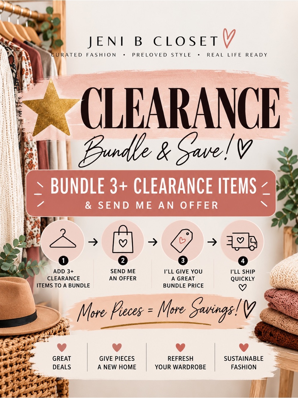 ⭐️ CLEARANCE | Bundle 3+ Clearance Items & Send Me an Offer | See Details ⬇️